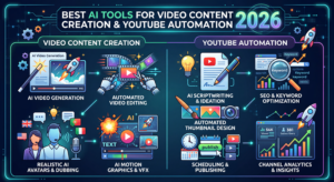 ai video creation tools, youtube automation ai, ai video generator