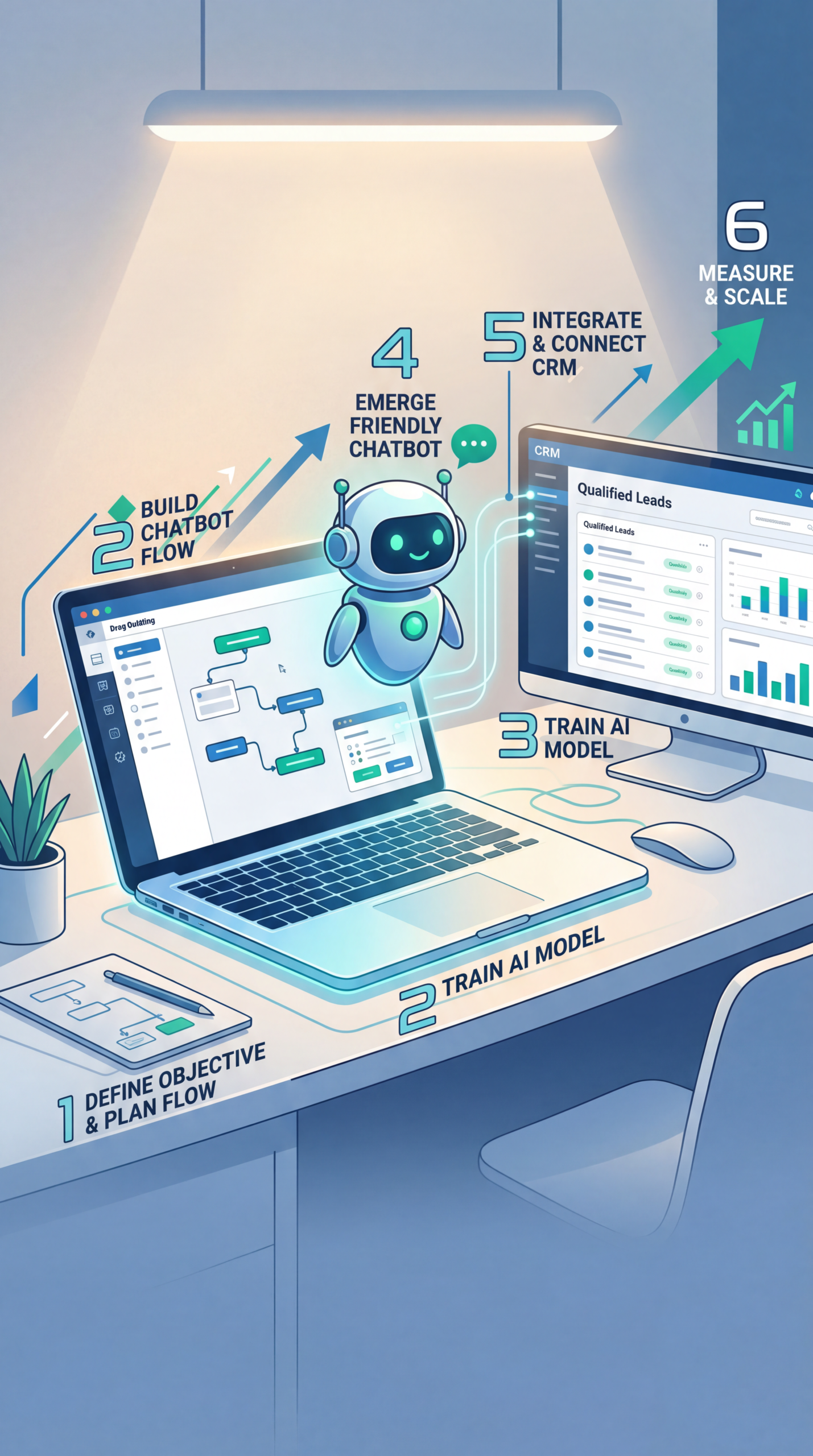 no-code ai chatbot, ai lead capture chatbot, website chatbot builder