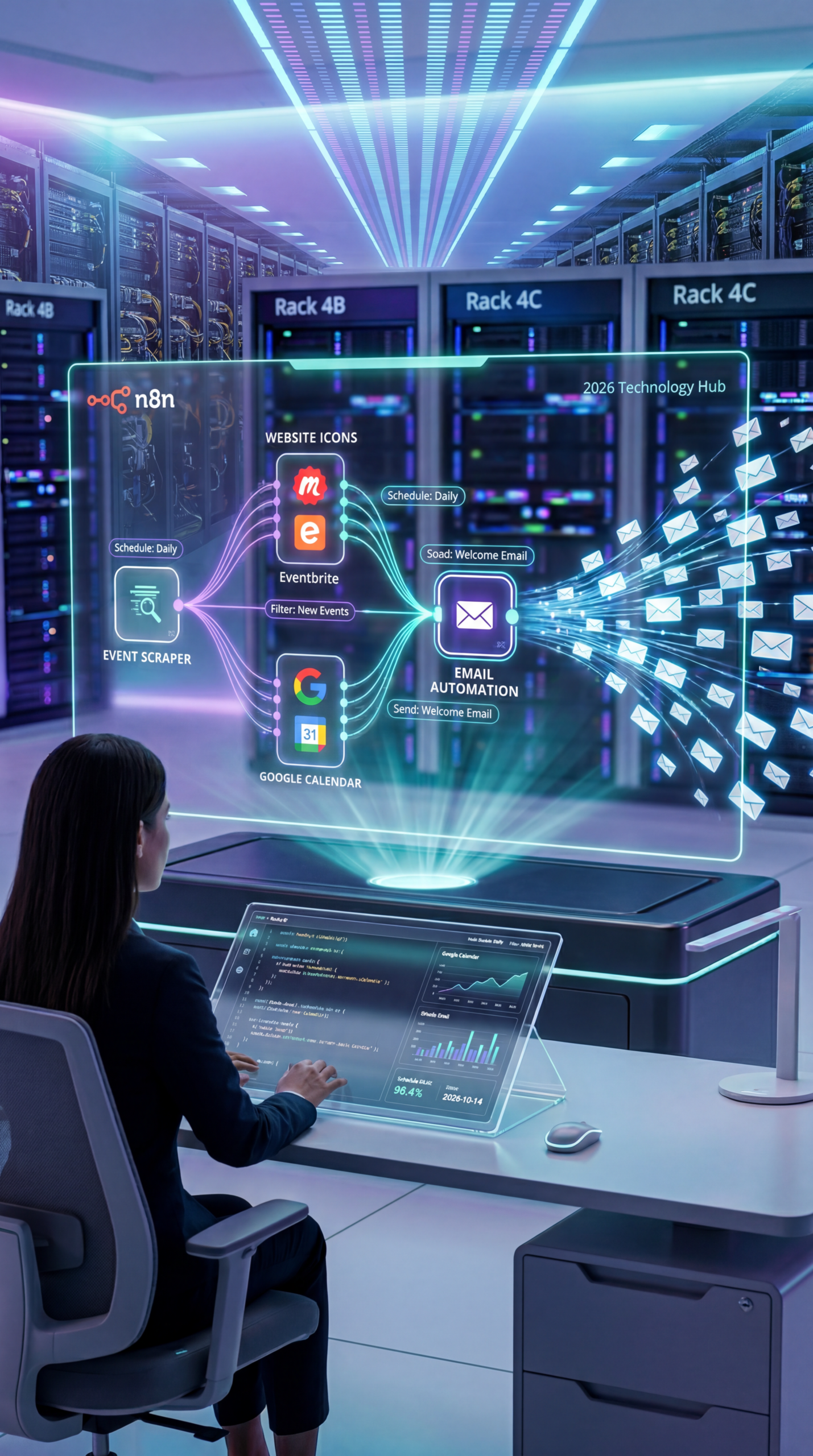 n8n web scraping workflow, automated event newsletter, songkick scraping automation 2026, n8n email automation, html extraction n8n