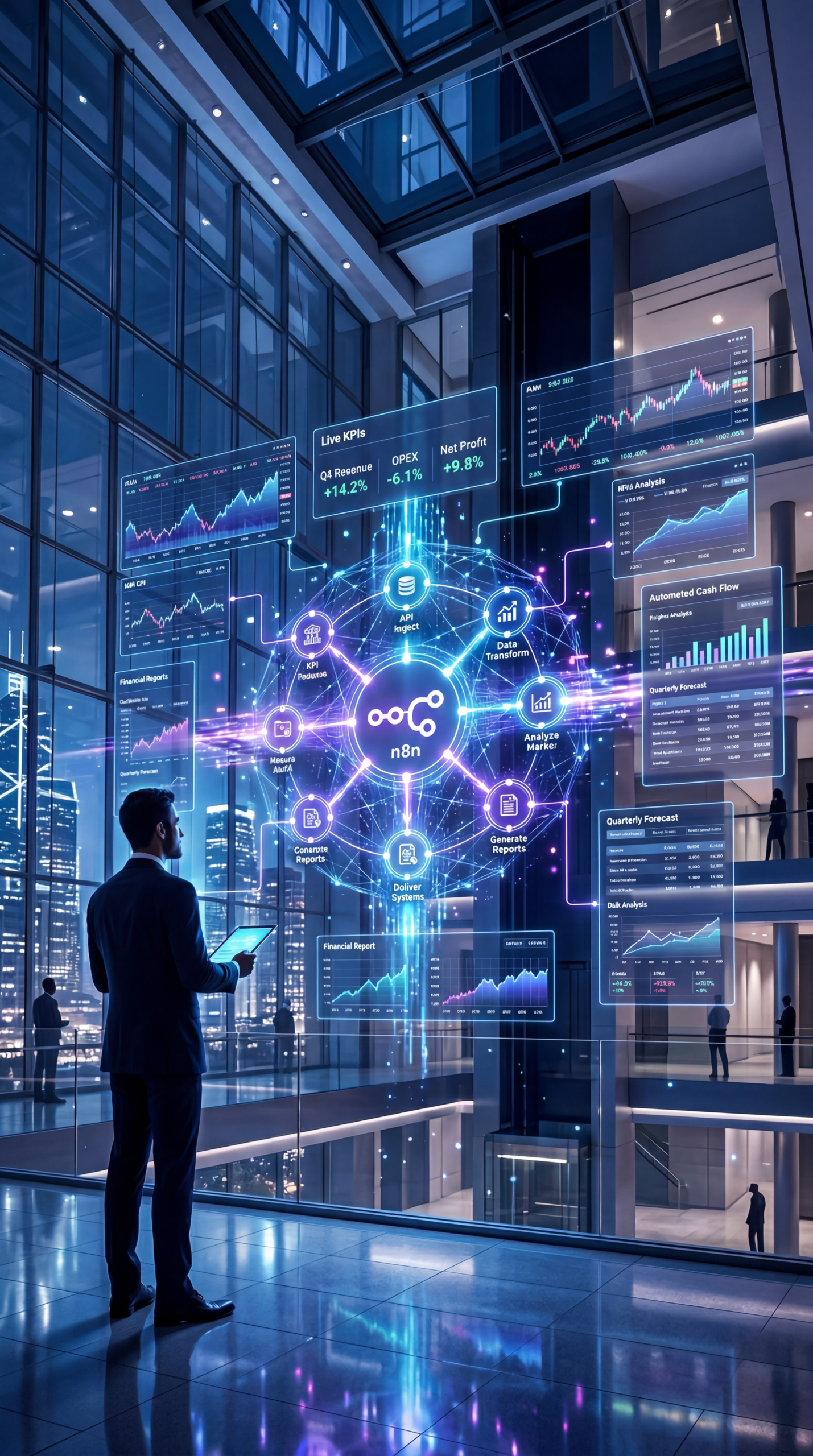 n8n ProfitWell integration, Mattermost automation workflow, monthly financial reporting automation, SaaS metrics reporting 2026, automated revenue tracking n8n