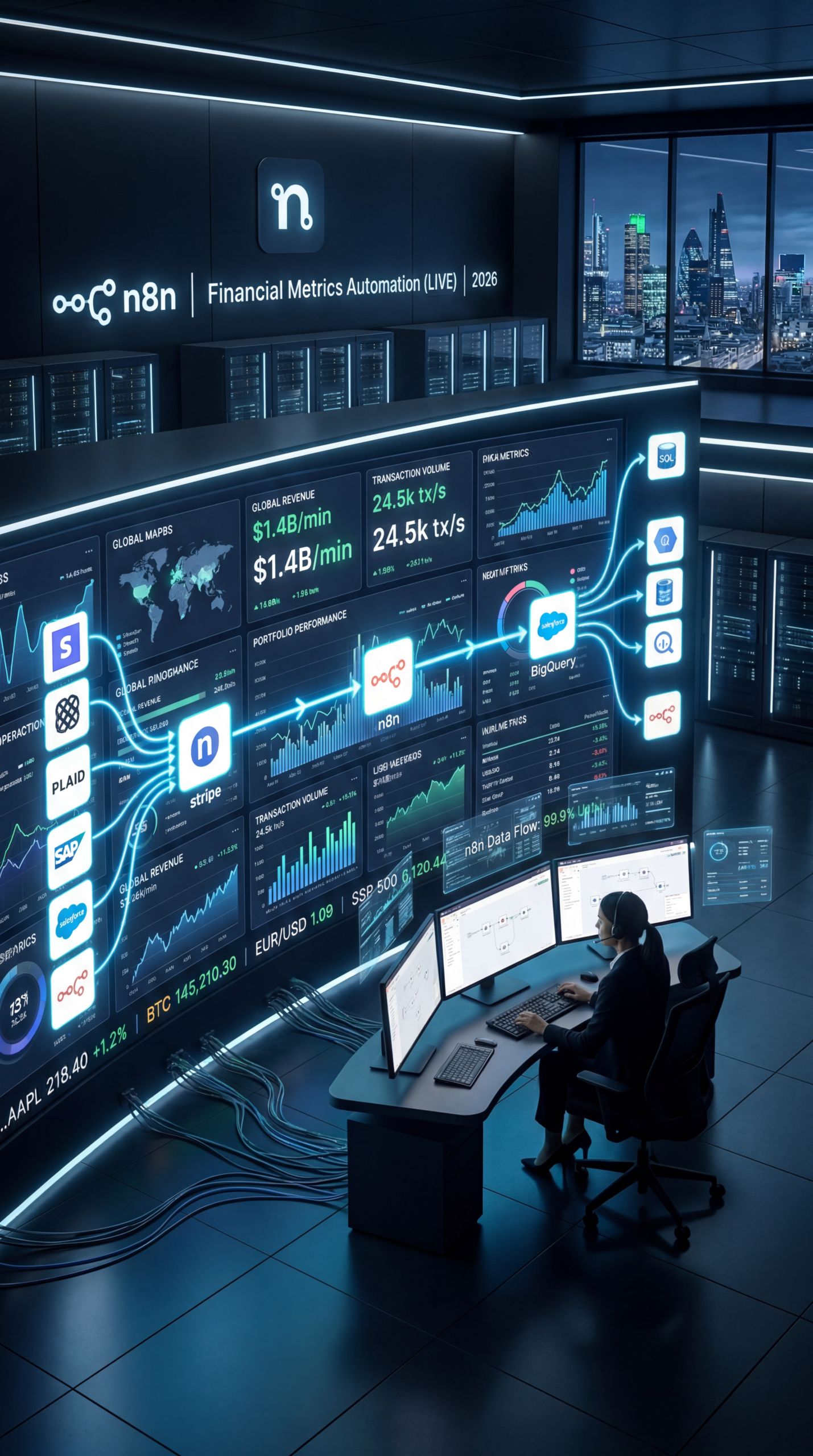 n8n ProfitWell integration, Mattermost automation alerts, SaaS metrics reporting workflow, automated financial reporting 2026, monthly KPI automation